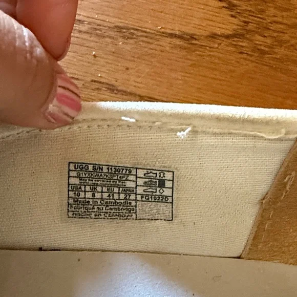 UGG Cream Slip-On Shoes - Picture 2 of 3